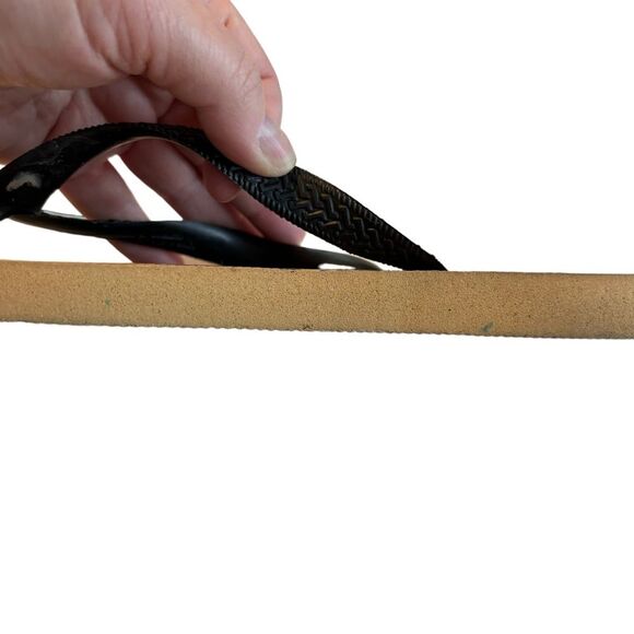 HAVAIANAS Brown & Tan Thong Style Flip Flop Sandals Size 37-38 - Picture 11 of 13